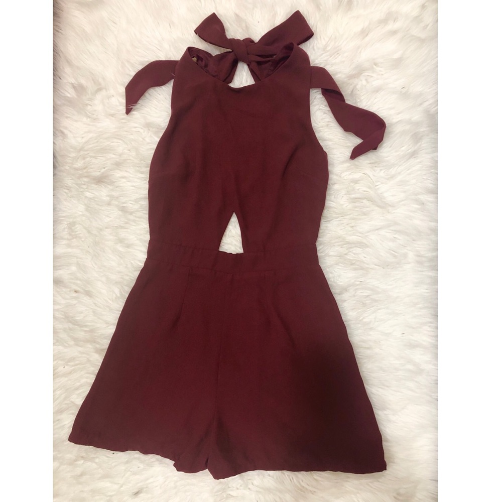 Maroon Romper